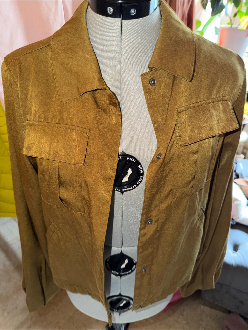 A New Day Olive-Tan Military Style Field Jacket